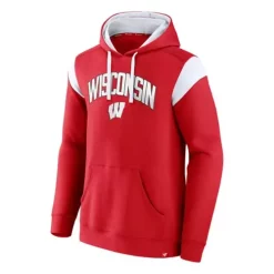 Fanatics Wisconsin Badgers Iconic Colorblock Hoodie