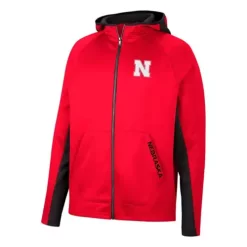 Colosseum Nebraska Cornhuskers Beeper Full Zip Hoodie