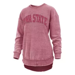 Pressbox Women's Iowa State Cyclones Ponchoville Crewneck Sweatshirt