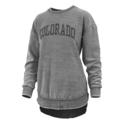 Pressbox Women's Colorado Buffaloes Ponchoville Crewneck Sweatshirt