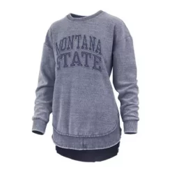 Pressbox Women's Montana State Bobcats Ponchoville Crewneck Sweatshirt