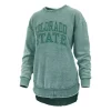 Pressbox Women's Colorado State Rams Ponchoville Crewneck Sweatshirt