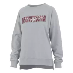 Pressbox Women's Montana Grizzlies Pinehurst Crewneck Sweatshirt