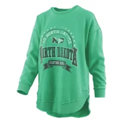 Pressbox Women's North Dakota Fighting Hawks Captain Crewneck Sweatshirt