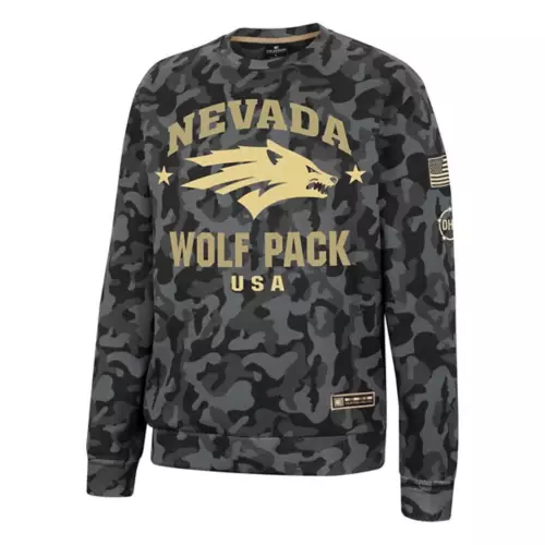 Colosseum Nevada Wolf Pack Operation Hat Trick GI Joe Crew Neck Sweatshirt